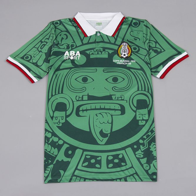 کیت اول تیم ملی مکزیک جام جهانی ۱۹۹۸ ورژن پلیر نوستالژی (بازیکن)