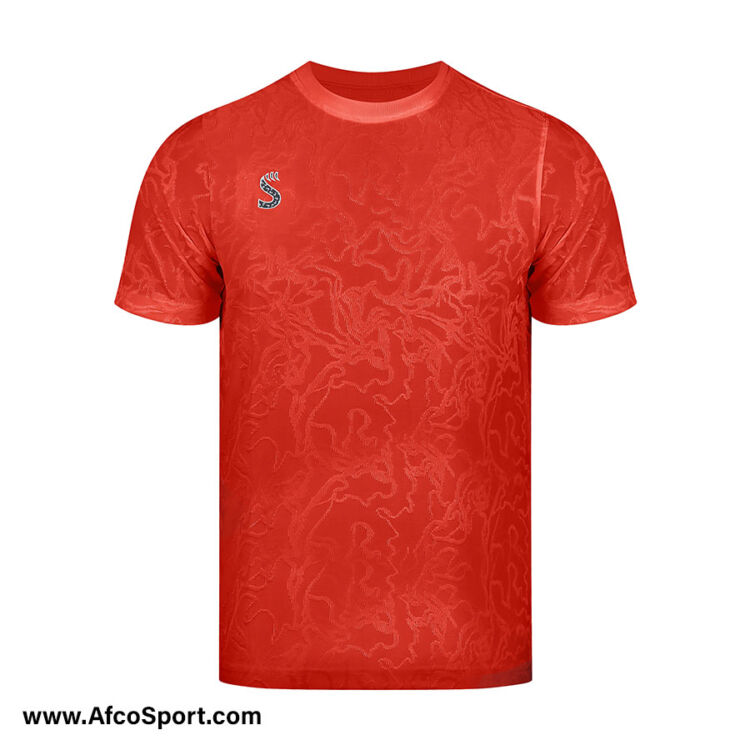 پیراهن طرح کوبیسم قرمز سینا اسپرت ۱۴۰۳-۱۴۰۲