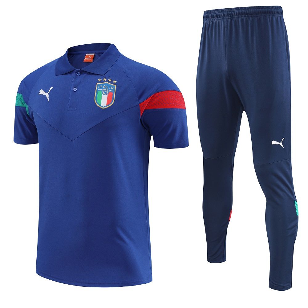 پلوشرت و شلوار آبی سرمه ای تیم ملی ایتالیا  ۲۰۲۳-۲۰۲۲
