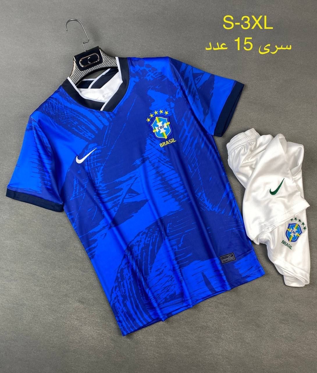 کیت کانسپت آبی تیم ملی برزیل (پیراهن شورت) ورژن هواداری