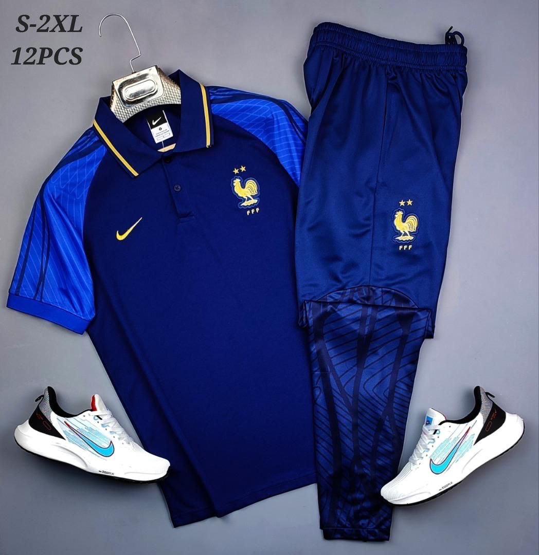 پلوشرت و شلوار سرمه ای آبی تیم ملی فرانسه ۲۰۲۳-۲۰۲۲