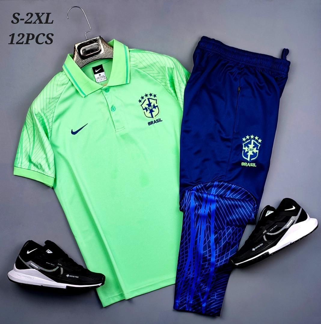 پلوشرت و شلوار سبز آبی تیم ملی برزیل ۲۰۲۳-۲۰۲۲